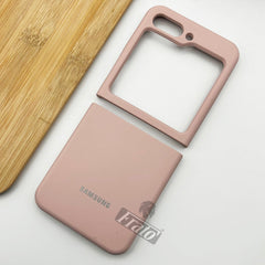 Samsung Galaxy Z Flip 5 Silk Soft Silicone Case Cover (Dusky Pink)