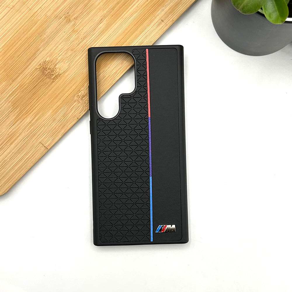 Samsung Galaxy S24 Ultra M Series Sports Car Logo dual Shade Design Case Cover