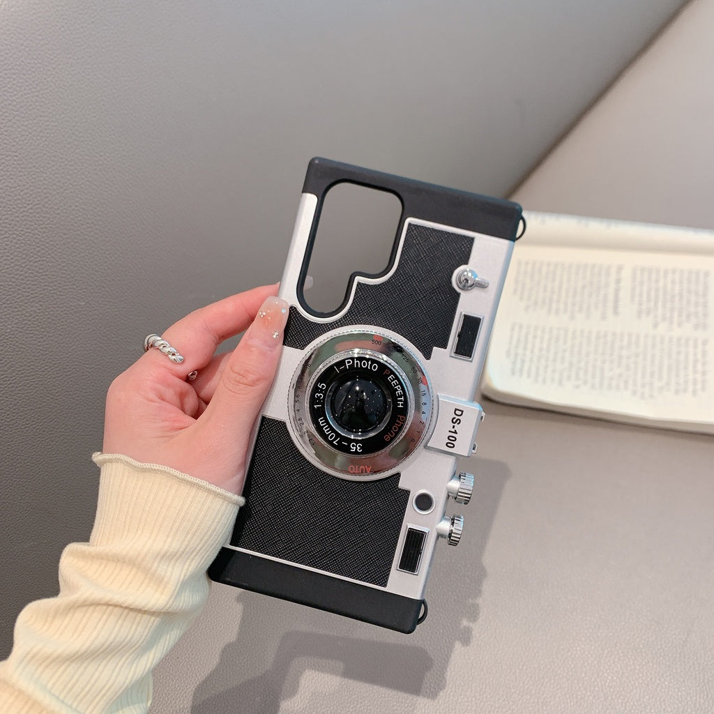 Samsung S22 Ultra 3D Retro Vintage Camera Case Cover
