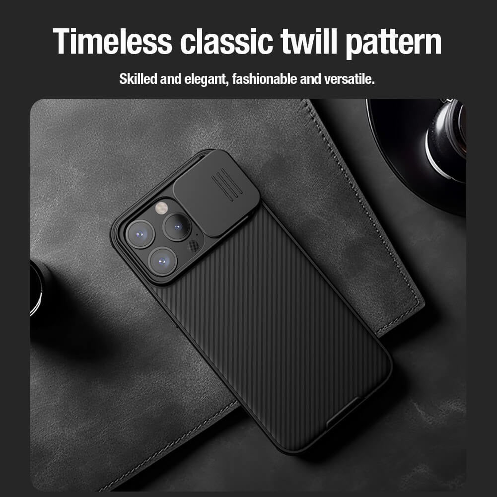 iPhone 15 Series Nillkin CamShield Pro Case Cover (Black)