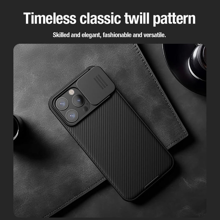 iPhone 15 Series Nillkin CamShield Pro Case Cover (Black)