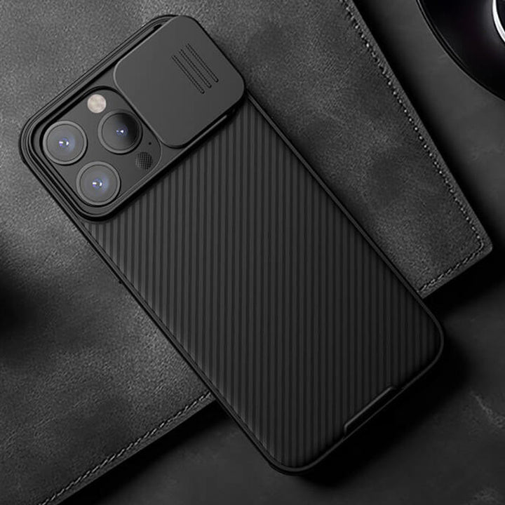 iPhone 15 Series Nillkin CamShield Pro Case Cover (Black)