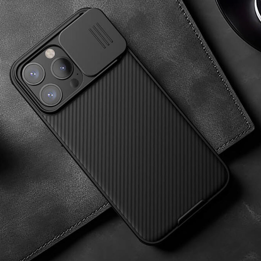 iPhone 15 Series Nillkin CamShield Pro Case Cover (Black)