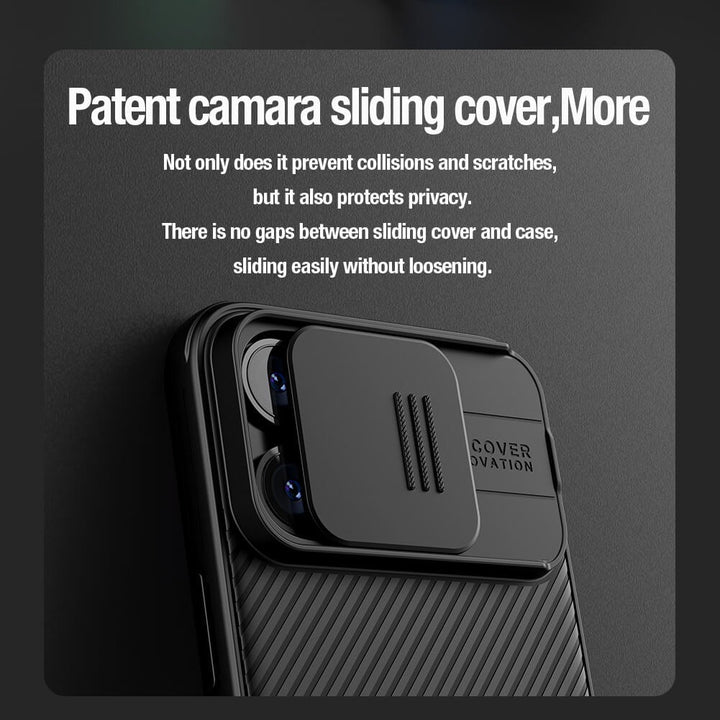 iPhone 15 Series Nillkin CamShield Pro Case Cover (Black)