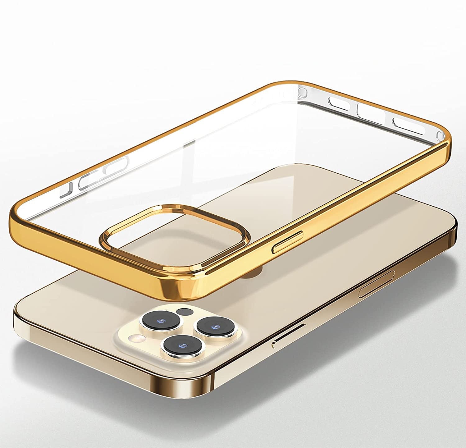 Cristal Clear Chrome Electroplated Bumper iPhone Cover