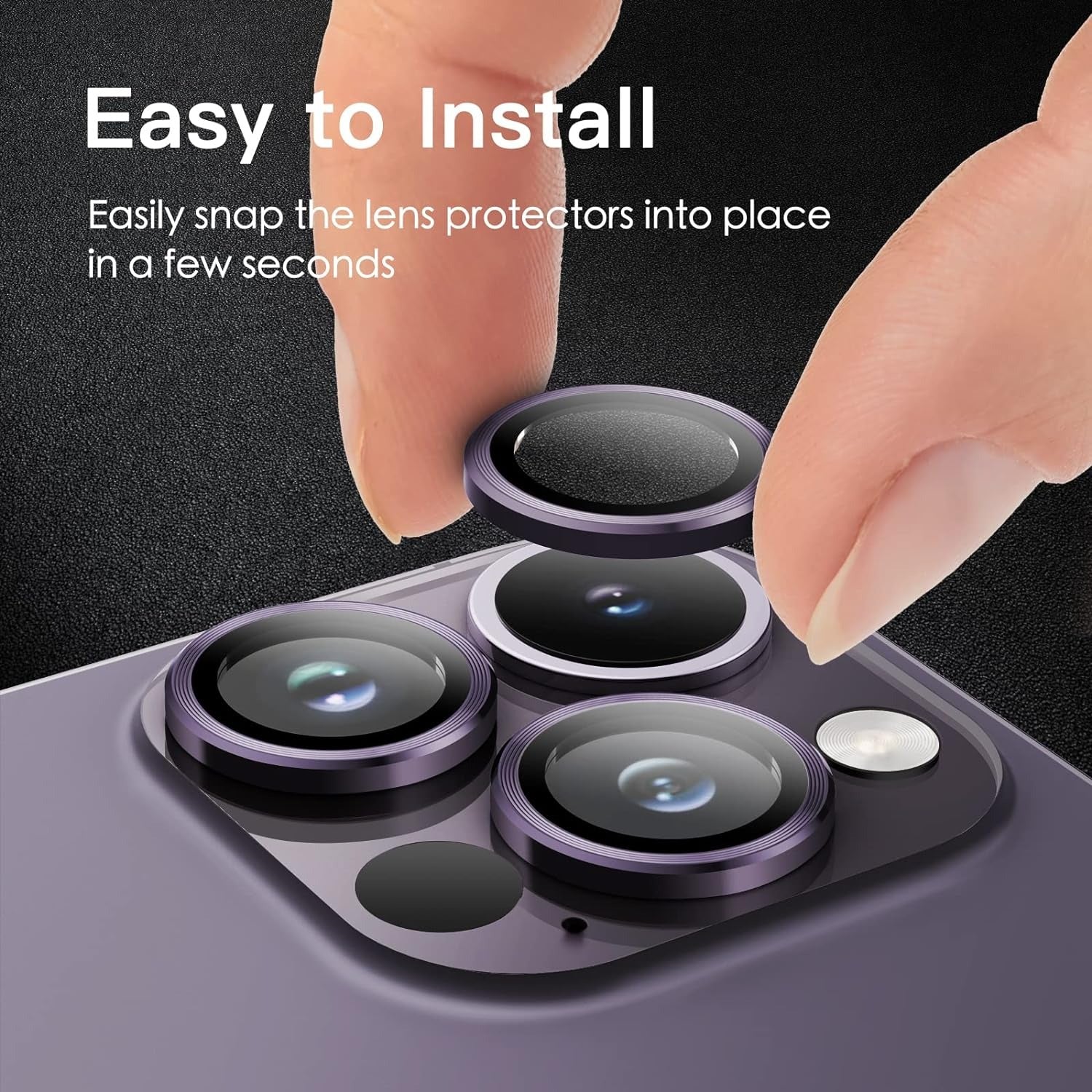 iPhone Camera Lens Kit Protector (Black)