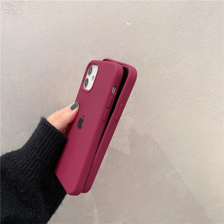 iPhone Liquid Silicone Case Cover ( PLUM ) freeshipping - Case24x7