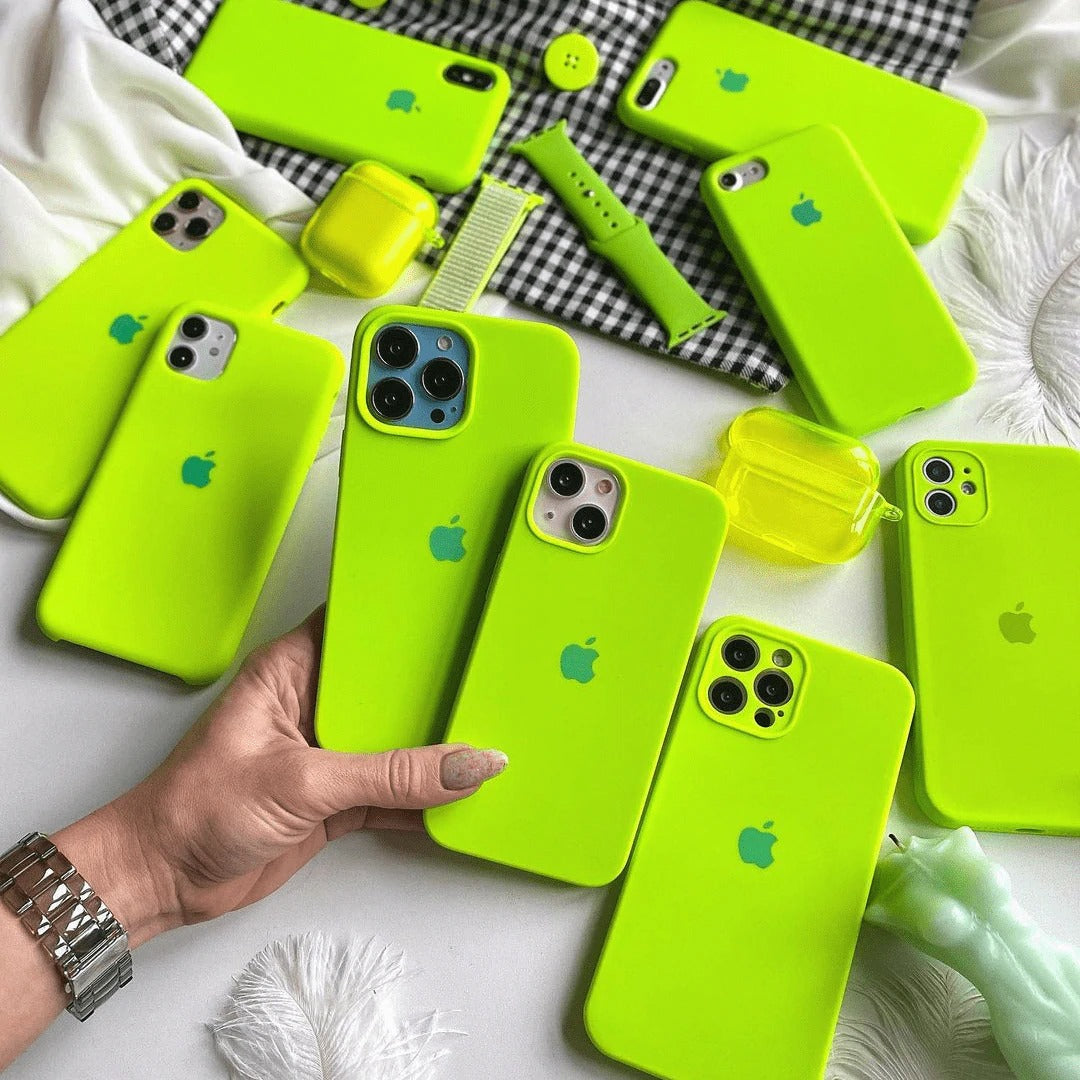 iPhone Silicone Case Cover ( Neon Green )